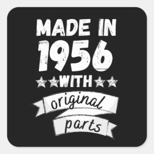 made in 1956 with original parts, square sticker