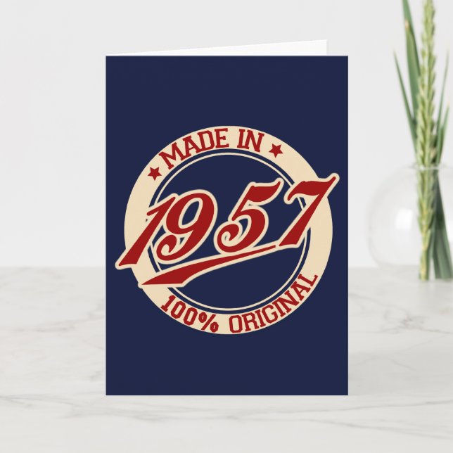 Made In 1957 Card (Front)