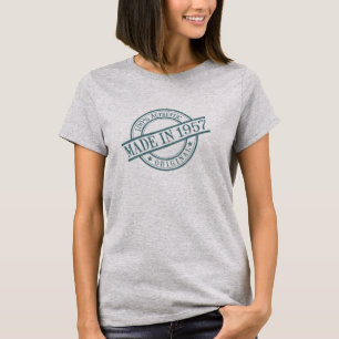 Made in 1957 Circular Stamp Style Logo Women’s T-Shirt