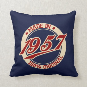 Made In 1957 Throw Pillow