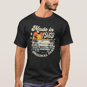 Made In 1959 All Original Parts Retro Style Sun    T-Shirt