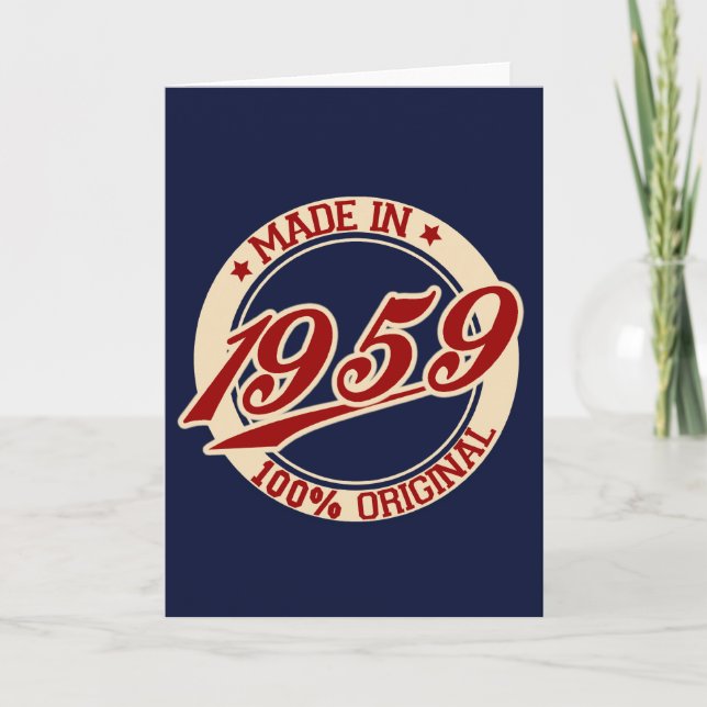 Made In 1959 Card (Front)