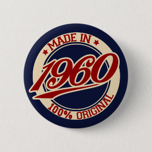 Made In 1960 2 Inch Round Button