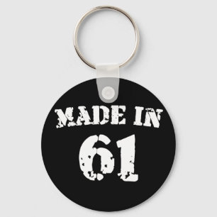 Made In 1961 Keychain