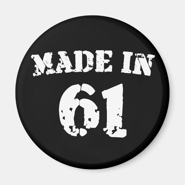 Made In 1961 Magnet (Front)