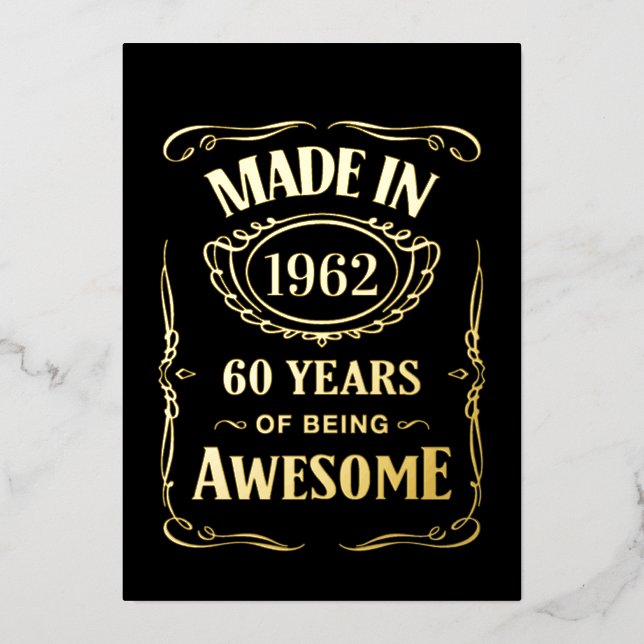 Made in 1962 60 years of being awesome 2022 bday (Front)
