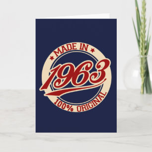 Made In 1963 Card