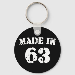 Made In 1963 Keychain