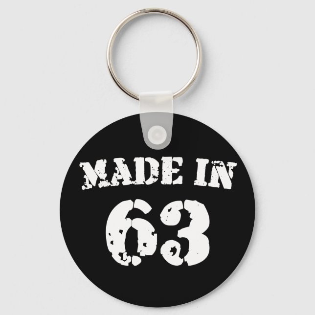 Made In 1963 Keychain (Front)