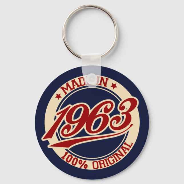 Made In 1963 Keychain (Front)