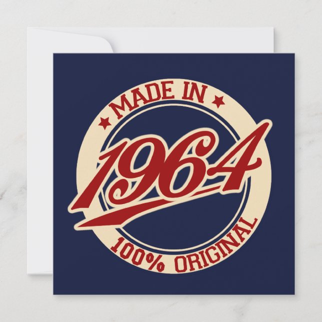 Made In 1964 Card (Front)