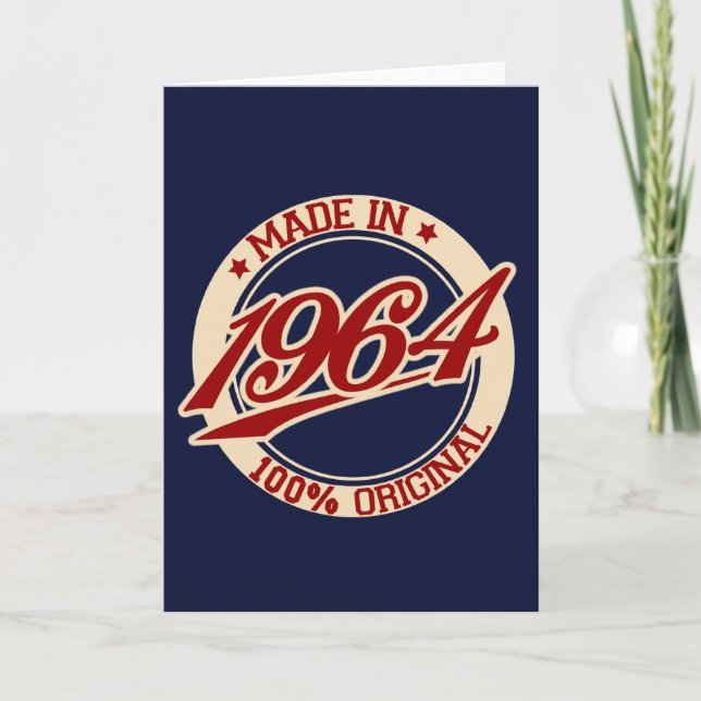 Made In 1964 Card (Front)