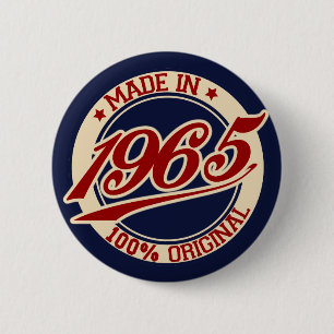 Made In 1965 2 Inch Round Button