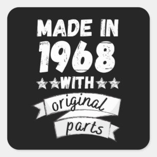 made in 1968 with original parts, square sticker