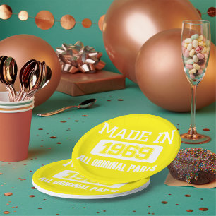 Made In 1969 All Original Parts Paper Plate