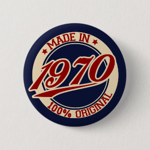 Made In 1970 2 Inch Round Button