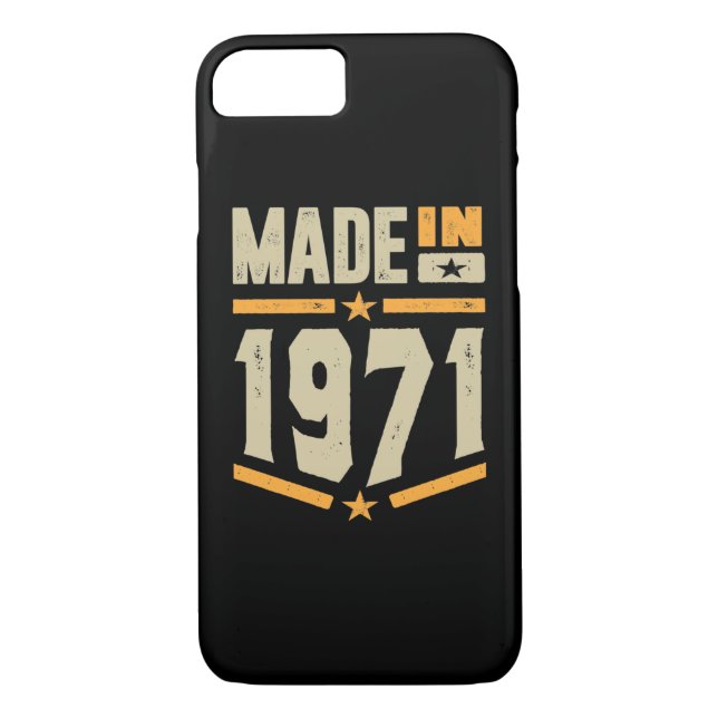 Made In 1971 Birthday Gift Case-Mate iPhone Case (Back)