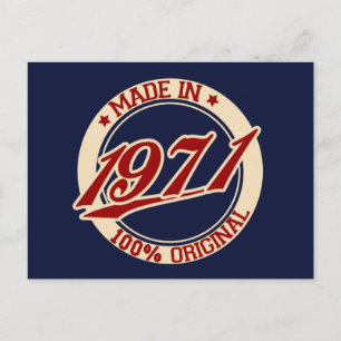 Made In 1971 Postcard