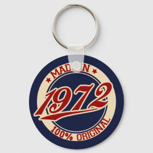 Made In 1972 Keychain