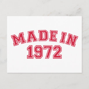 Made in 1972 postcard