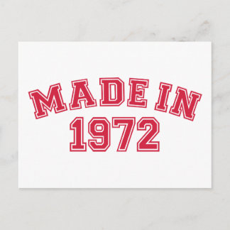 Made in 1972 postcard