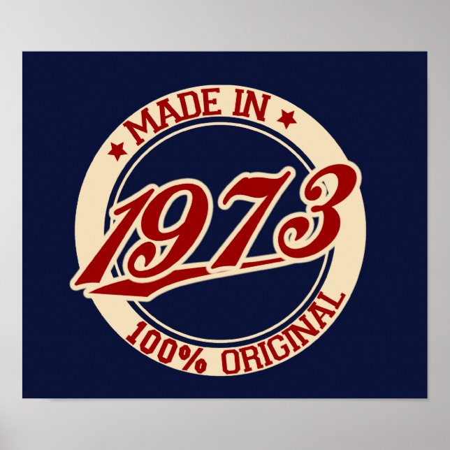 Made In 1973 Poster (Front)