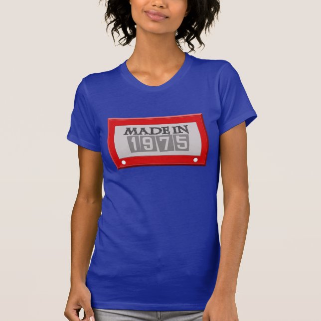 MADE in 1975 Inspired Sketch BIRTHDAY Tee (Front)