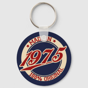 Made In 1975 Keychain