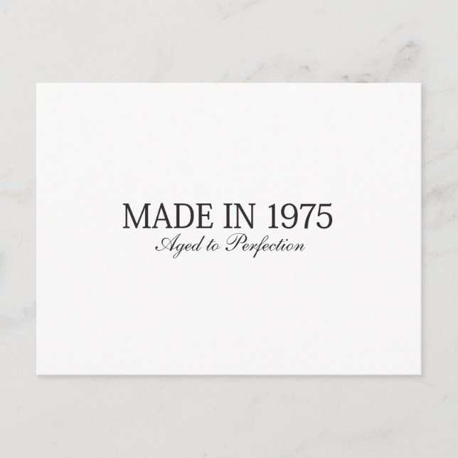 Made in 1975 postcard (Front)