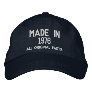 Made in 1976 Embroidered Cap - Customizable