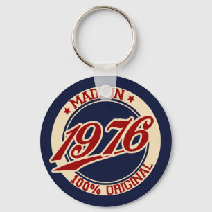 Made In 1976 Keychain