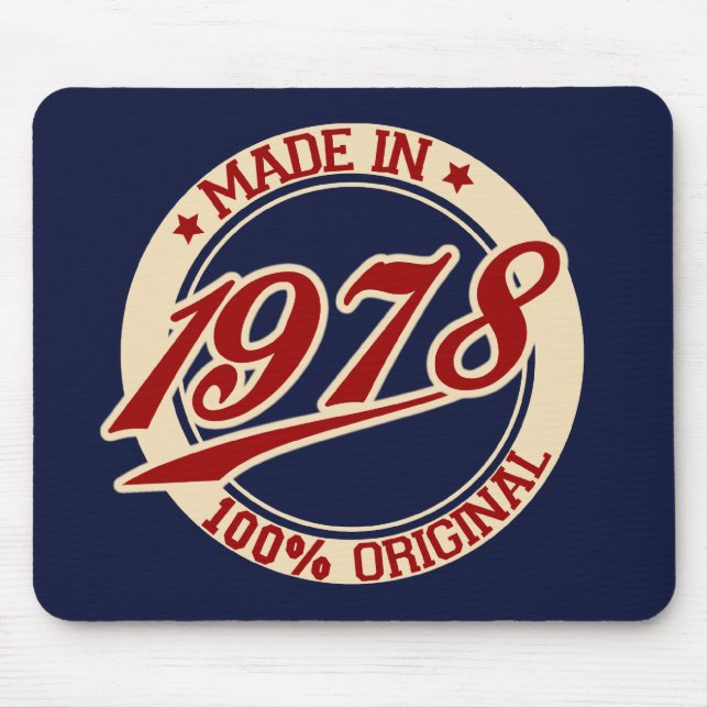 Made In 1978 Mouse Pad (Front)