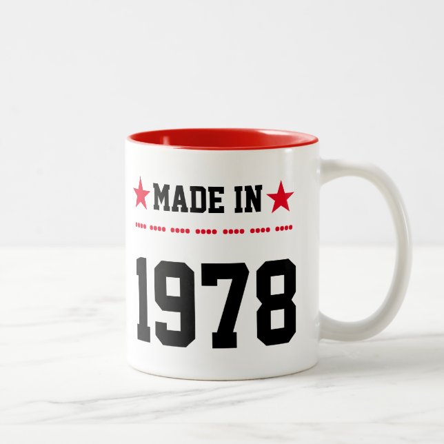 Made in 1978 Two-Tone coffee mug (Right)