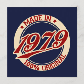 Made In 1979 Card
