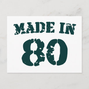 Made In 1980 Postcard
