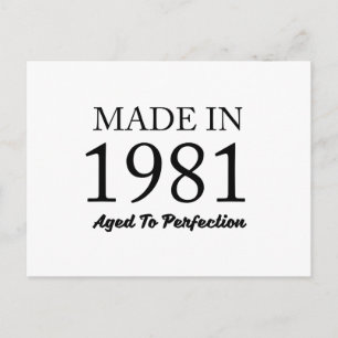 Made In 1981 Postcard