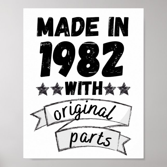 made in 1982 with original parts, poster (Front)