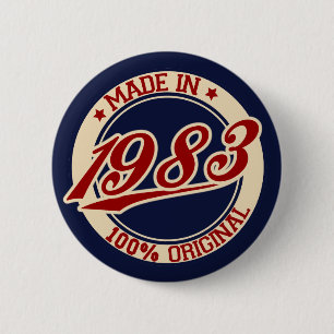 Made In 1983 2 Inch Round Button