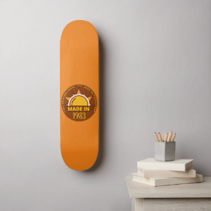 MADE IN 1983 funny birthday gift                   Skateboard