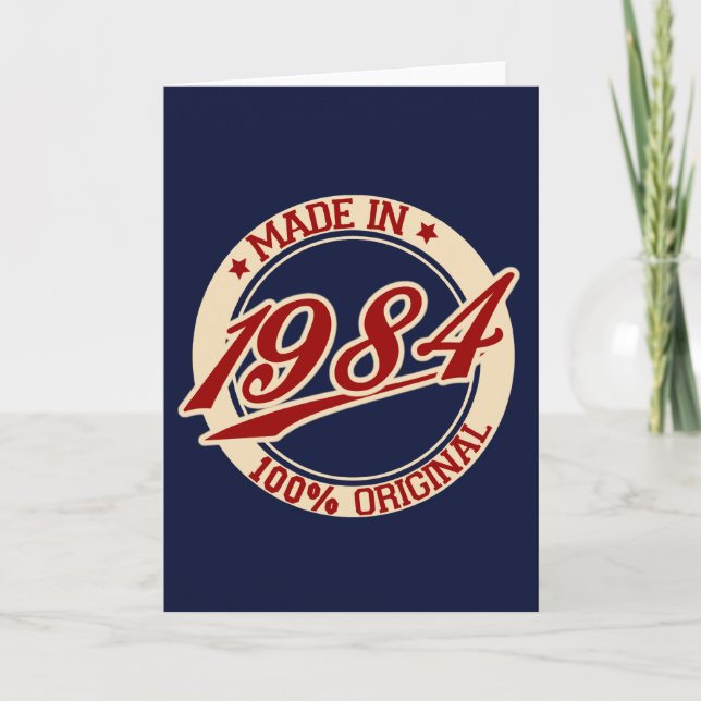 Made In 1984 Card (Front)