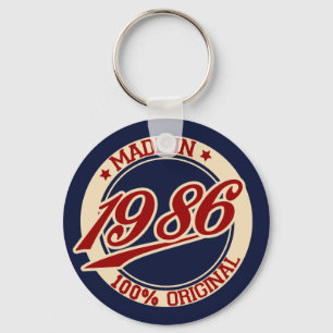 Made In 1986 Keychain