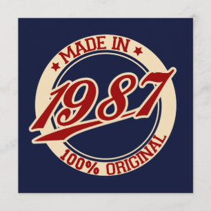 Made In 1987 Card