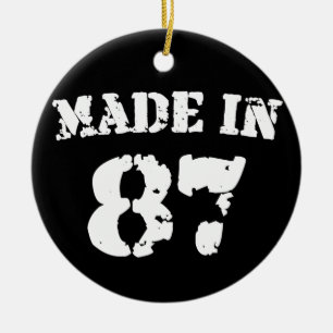 Made In 1987 Ceramic Ornament