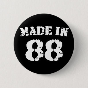 Made In 1988 2 Inch Round Button