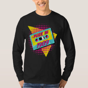 Made In 1989 33rd Birthday 80s 90s 1990s 1980s Nos T-Shirt