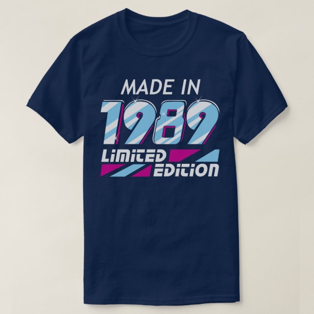 Made in 1989 All Original Parts T-Shirt (Design Front)