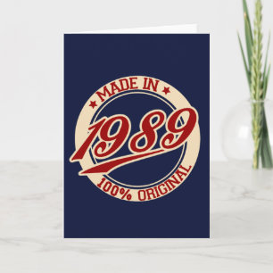 Made In 1989 Card