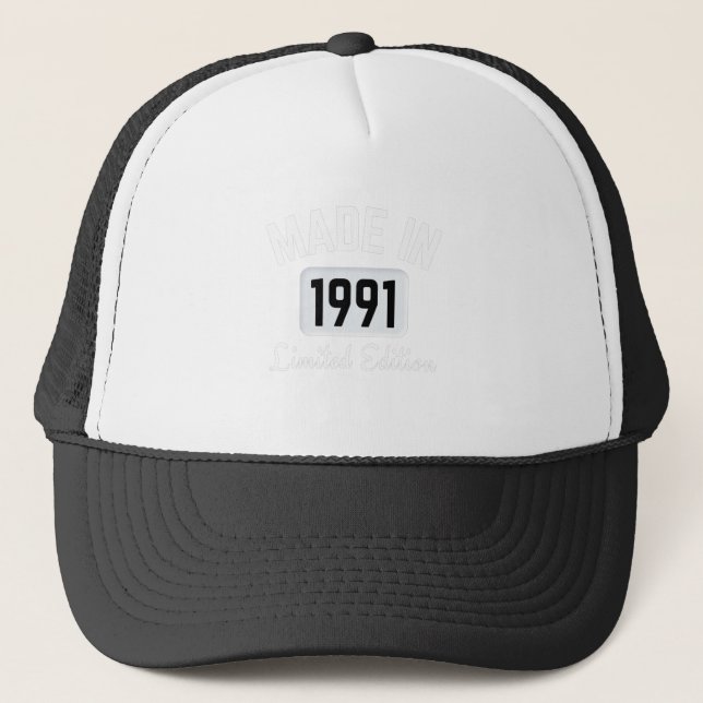 Made in 1991 limited edition trucker hat (Front)