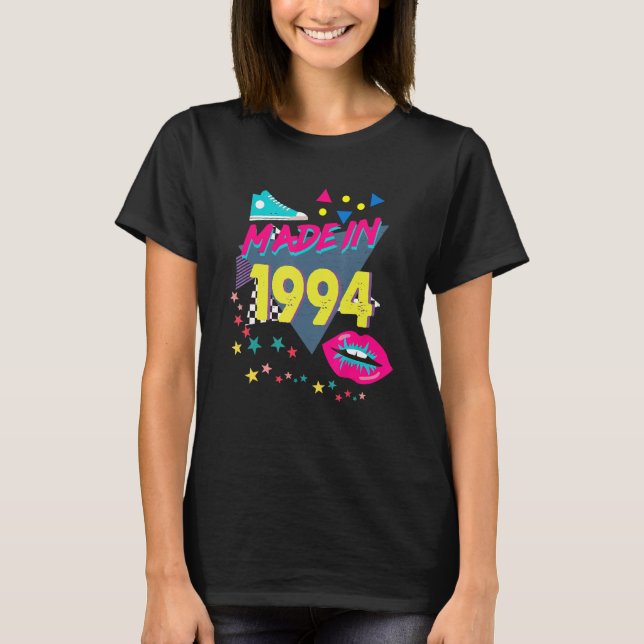 Made In 1994 28th Birthday 80s 90s 1990s 1980s Nos T-Shirt (Front)