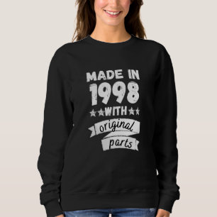 made in 1998 with original parts, sweatshirt